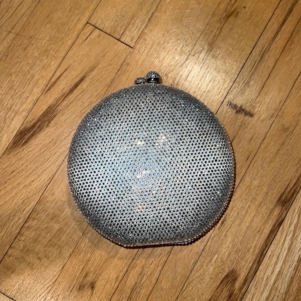 New oval silver clutch